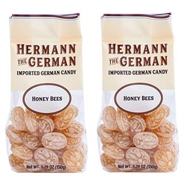 Hermann the German Hard Candy - Imported - Pack of 2 (Honey Bees)