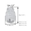 RIVERWELD TIG Quartz Nozzle Clear Glass Cups 13N12 8# 1/2"