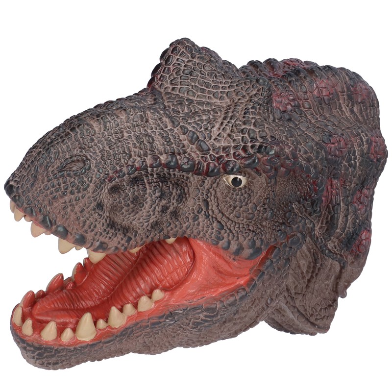 Dinosaur Puppet Rubber Portable Hand Drawn Comfortable Grip Tyrannosaurus Hand