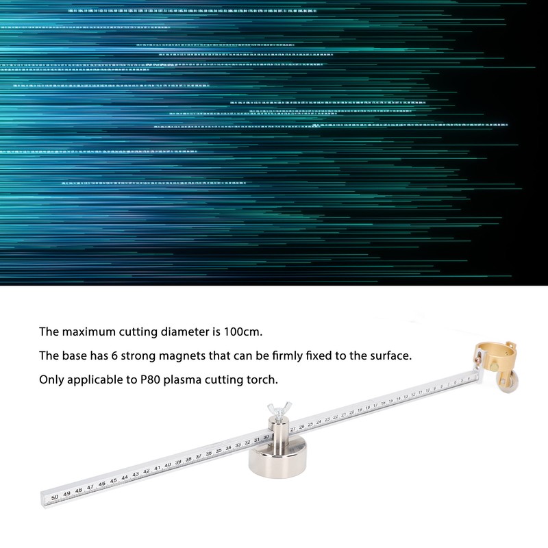 Plasma Cutter Torch Circle Guide Clear Scale 50cm Adjustable Aluminum