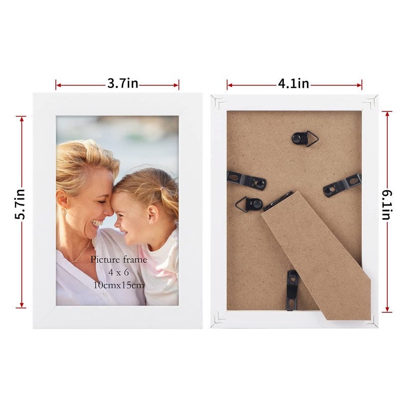 Lyeasw 4x6 Picture Frames White 12 Pack, Multi 4 by