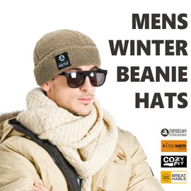 EMPIRELION Sherpa Watch Cap - Winter Beanie Hat Fleece Lined Sports Tactical Warm Skull Cap