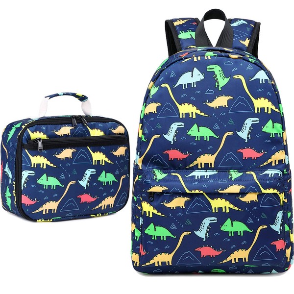 CAMTOP Backpack for Kids, Boys Preschool Backpack with Lunch Box