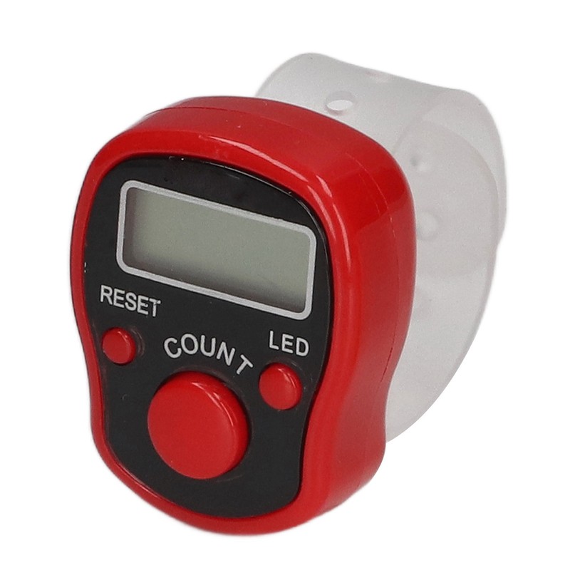 5 Pcs Electronic Finger Counter Portable Lightweight Adjustable Ring Finger