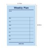 Mini Undated Weekly Planner Scheduler Planning Notepad - Horizontal Days