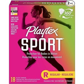 Playtex Sport Tampons Regular 18ct Box Unscented