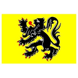 5ft x 3ft Flanders (Lion) Flag