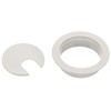 YOKIVE 5 Pcs Cord Through Raceway Plastic Desk Cable Hole