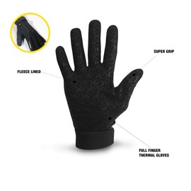 Optimum Waterproof Thermal Liner Velocity Gloves | Cushioned, Breathable, Warm Padded | Enhanced Grip for Rugby, Football, Cycling | Multi Color Senior & Junior Sizes