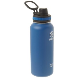 Takeya Originals 32 oz Vacuum Insulated Stainless Steel Water Bottle - Leakproof & BPA-Free Spout Lid - Keeps Drinks Cold 24 Hrs/Hot 12 Hrs - Double-Wall Design - Ideal for Active Lifestyles, Navy