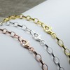 Rose Gold Vermeil Charm Link Bracelet in Sterling Silver (7.5