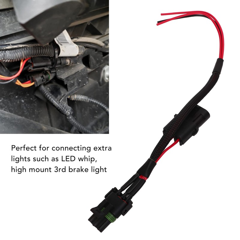 Taillight Power Harness Whip Brake License Plate Light Power Plug