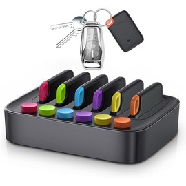 Key Finder, Stick on TV Remote Control Finder | 4 Pack Wireless Car Key Finders That Make Noise | Find My Keys Device, 115ft Range 80dB RF Key Tracker, Phone/Wallet Finder with 4 Item Locator Tags - Style: 6 Pack