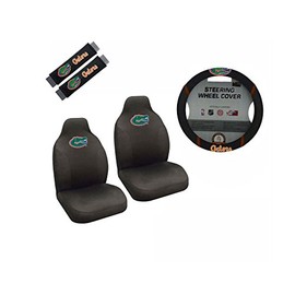 MULTI_B Florida Gators 2 Seat Covers and Shoulder Pads with Wheelcover