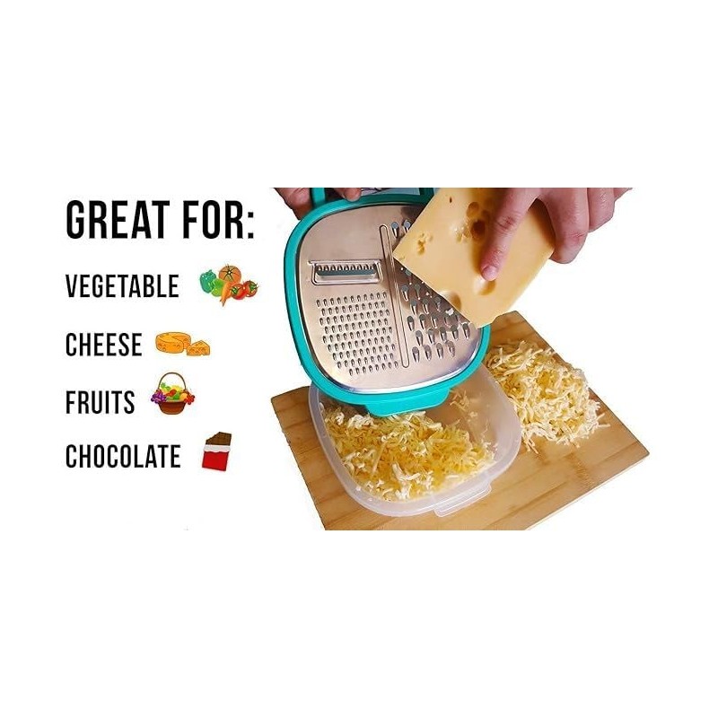 Grater Easy to Use Graters for Kitchen with Container &