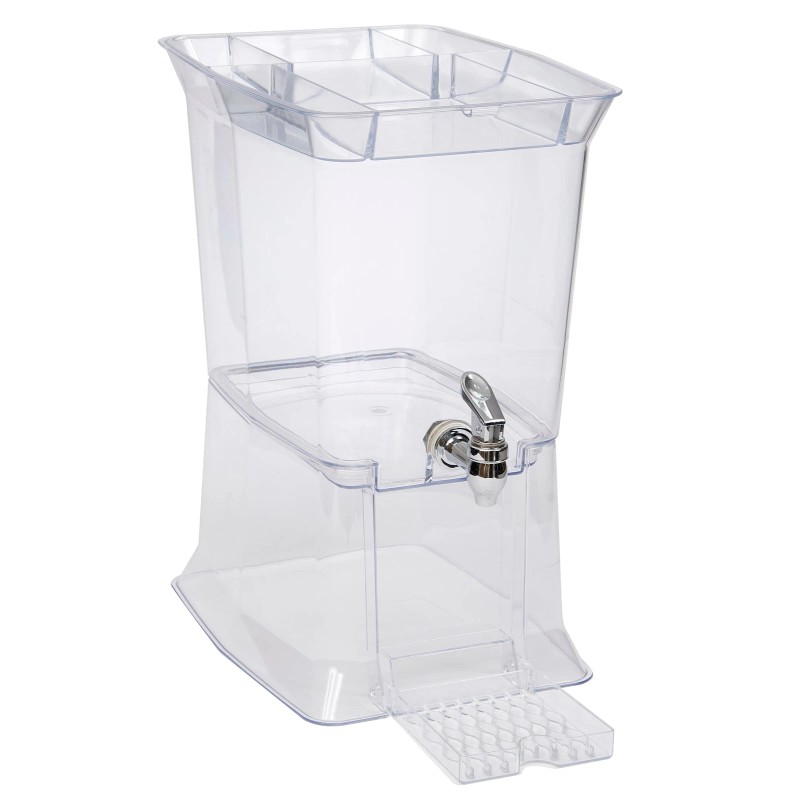Buddeez Clear Tritan 2.5 Gallon Party Top Beverage Dispenser with