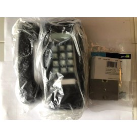Cortelco ITT Touch Button WALL PHONE 25500-VBA-20M BLACK, w/New WALL PLATE