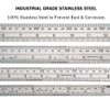 Ruler Metal Straight Edge Ruler Stainless Steel Ruler 6 Inch