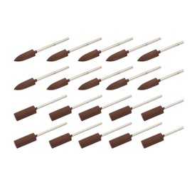 Naajop Rubber Polishing Point Bit Set Rotary Tool Buffing Wheels with 8mm Wool Felt Polishing Bits Ideal Rotary Tool Accessories Pack of 24Pcs