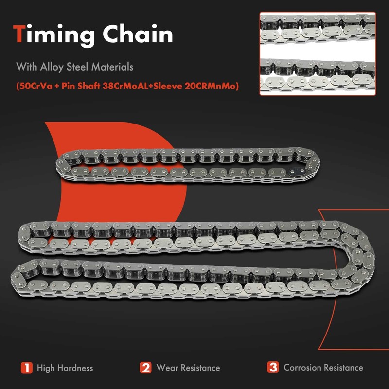 A-Premium 11Pcs Engine Timing Chain Kit W/Guide & Sprocket [fits
