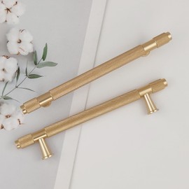 Pexintek Pack of 2 Cabinet Handles Gold Modern Handles Furniture Handles 128 mm Hole Spacing Door Handles Kitchen Drawer Handles Kitchen Handles Vintage Handles for Kitchen Cabinets Chest of Drawers