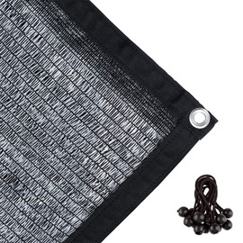 Agfabric 6x12ft Shade Cloth 40% Garden Shades Shade Cloth with Grommets for Garden Patio, Black
