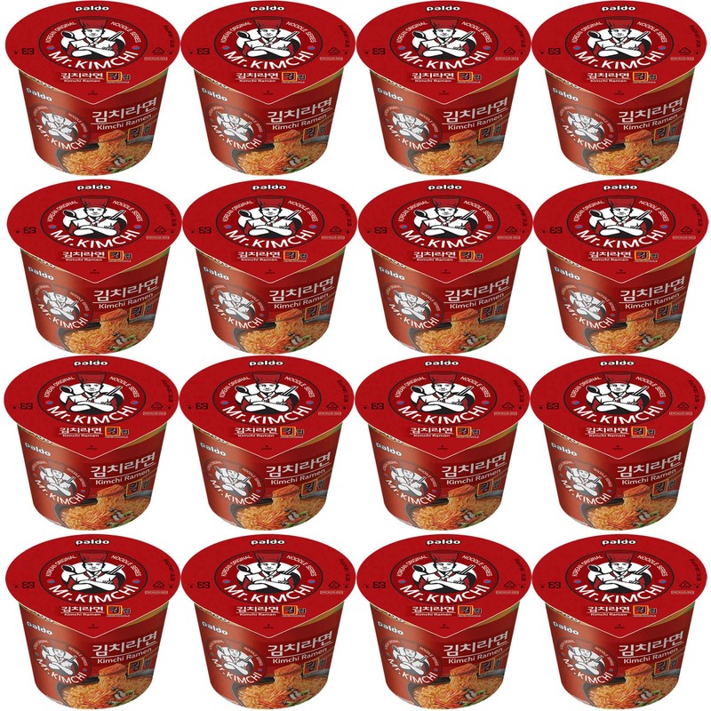 Paldo Mr Kimchi King Cup Noodle Instant Ramen 3.88oz (Pack