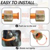 LDEXIN Aluminum Alloy Air Compressor Exhaust Tube Replacement Copper Tone,