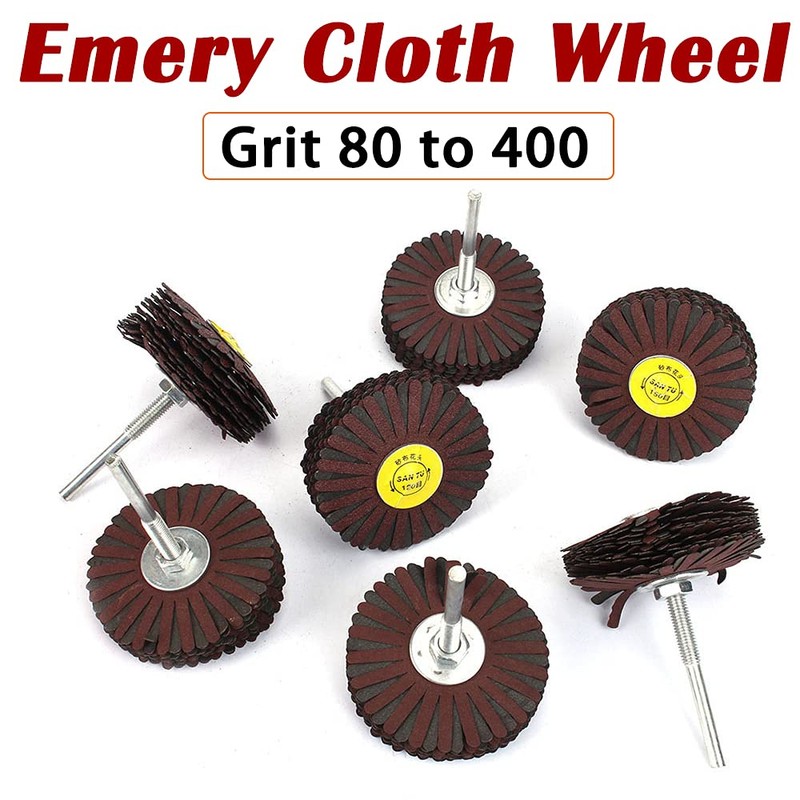 120# Grit Buffing Flap Flower Head Shutter Sandpaper Grinding Wheel