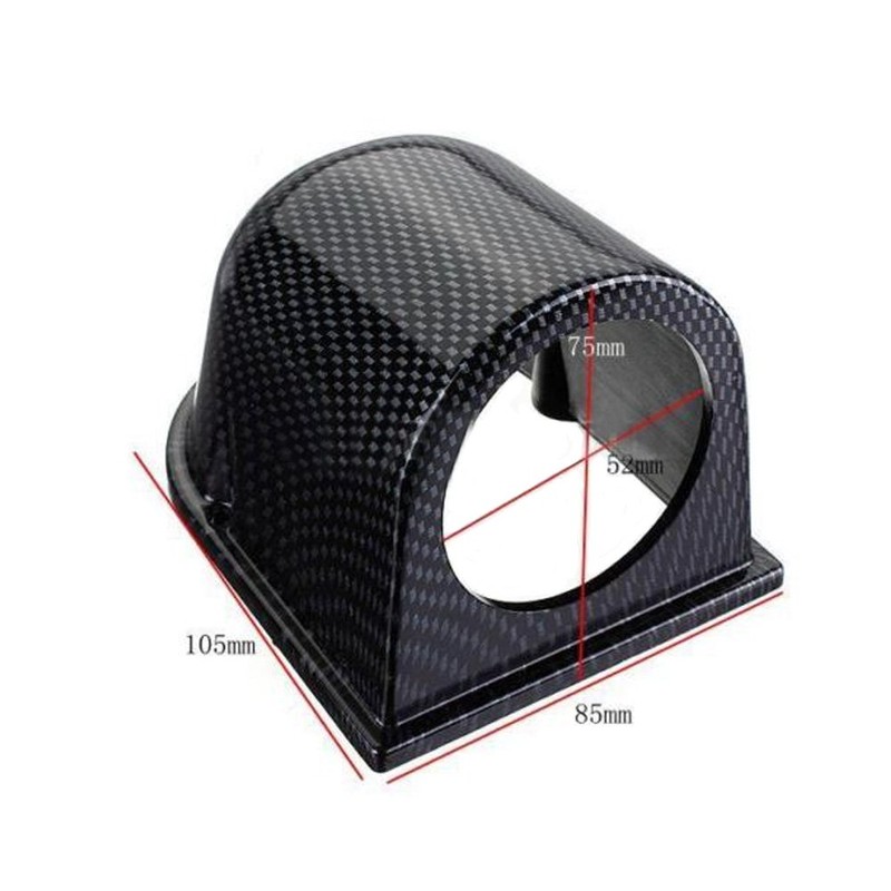 Etopars Carbon Fiber 2" 52mm Universal One Hole Dash Dashboard