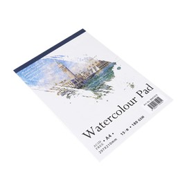 Longzhuo Artista Bloc de Dibujo Cuaderno de Papel de Acuarela, Papel de Acuarela Cuaderno de Pintura Para Pintar Dibujo Diario Cuaderno Creativo(A4), Blanco, 30x20x1cm