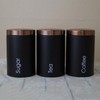 LOVIVER #N/A 3pcs Metal Containers with Lids, Coffee, Tea, Sugar