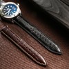 REZERO Leather Watch Straps for Men, Crocodile Embossed Watch Straps