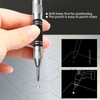 2 Pack Automatic Center Punch, Steel Adjustable One-Handed Spring Impact