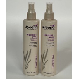 (2 Pack) Aveeno Active Naturals Nourish + Style Fortifying Hairspray, 9 oz. New