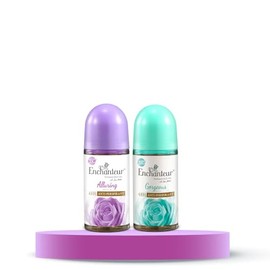 Enchanter's Alluring and Gorgeous Perfumed Roll-On Deodorant Combo Pack, 50 ml Each