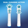 Dual Clean Replacement Brush Heads Compatible with Oral B Vitality