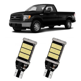 XFLHEHD 2Pcs F150 Reverse Lights Fits for 2009-2014 Ford F150, Cool White 6500K Super Bright Reverse Light Bulb LED, 2835 45-SMD Chipsets Error Free, Upgraded Backup Lights Replacement
