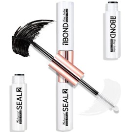 Miuffue Eyelash Glue, Lash Bond and Seal, Latex-Free Lash Glue for Sensitive Eyes, Waterproof Strong Hold Eyelash Cluster Adhesive for 72 Hours