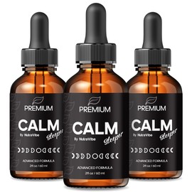 NutraVibe (3 Pack) Calm Sleeper – Premium Liquid Formula with Natural Ingredients to Support Relaxation, Calm, and Restful Nights | Clean Drops for Easy, Daily Use and Brighter Mornings (90 Servings)
