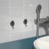 SOCONT Heavy Duty Vacuum Suction Cup Hooks, Gun Silver Plated