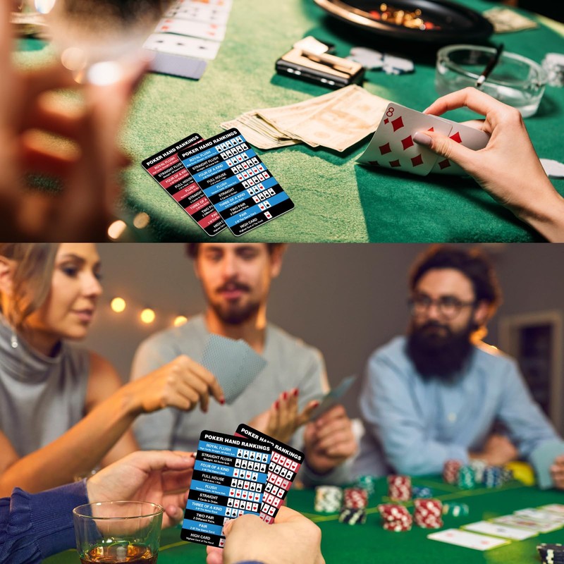 AmazingSpark Poker Hand Rankings Chart Rules Cheat Sheet Cards Poker