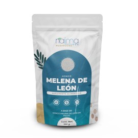 NAIMA Hongo Melena de León en Polvo, 100 g | Hongo Adaptógeno 100% Natural | Suplemento Vegano con Nutrientes Esenciales | Energía, Concentración y Memoria, Bienestar General