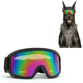 Dog Sunglasses Large Breed with Adjustable Strap UV Protection,Dog Glasses Pet Goggles Wind Protection Dust Protection Dogs Eyes Protection Colorful for Snow Beach Motorcycle