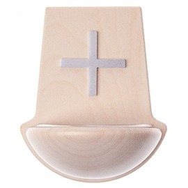 Fritz Cox - Wooden reservoir pot with stainless steel support and reservoir protection insert made of plastic (silver)