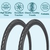 2 Pack 700x23C/25C/28C/35C/38C Bike Tires Plus Bike Inner Tubes Presta