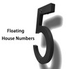 Floating Address House Numbers,Large Modern Acrylic House Street Numbers,6 Inch