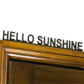 Rustic Charm HELLO SUNSHINE Door Topper | Shelf, Wall or Picture Frame Decor | Home Sign Gift | Living Room Wall Art | Kitchen Plaque.