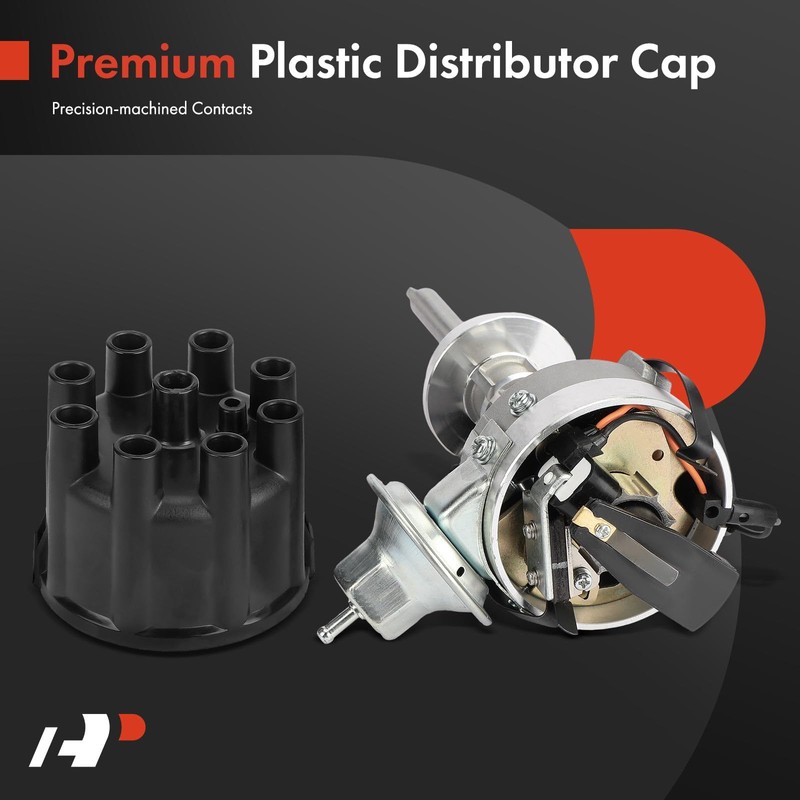 A-Premium Ignition Distributor with Cap and Rotor Compatible with Chrysler