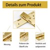 Set of 4 Copper Hinges 3 x 3.5 Inch Heavy